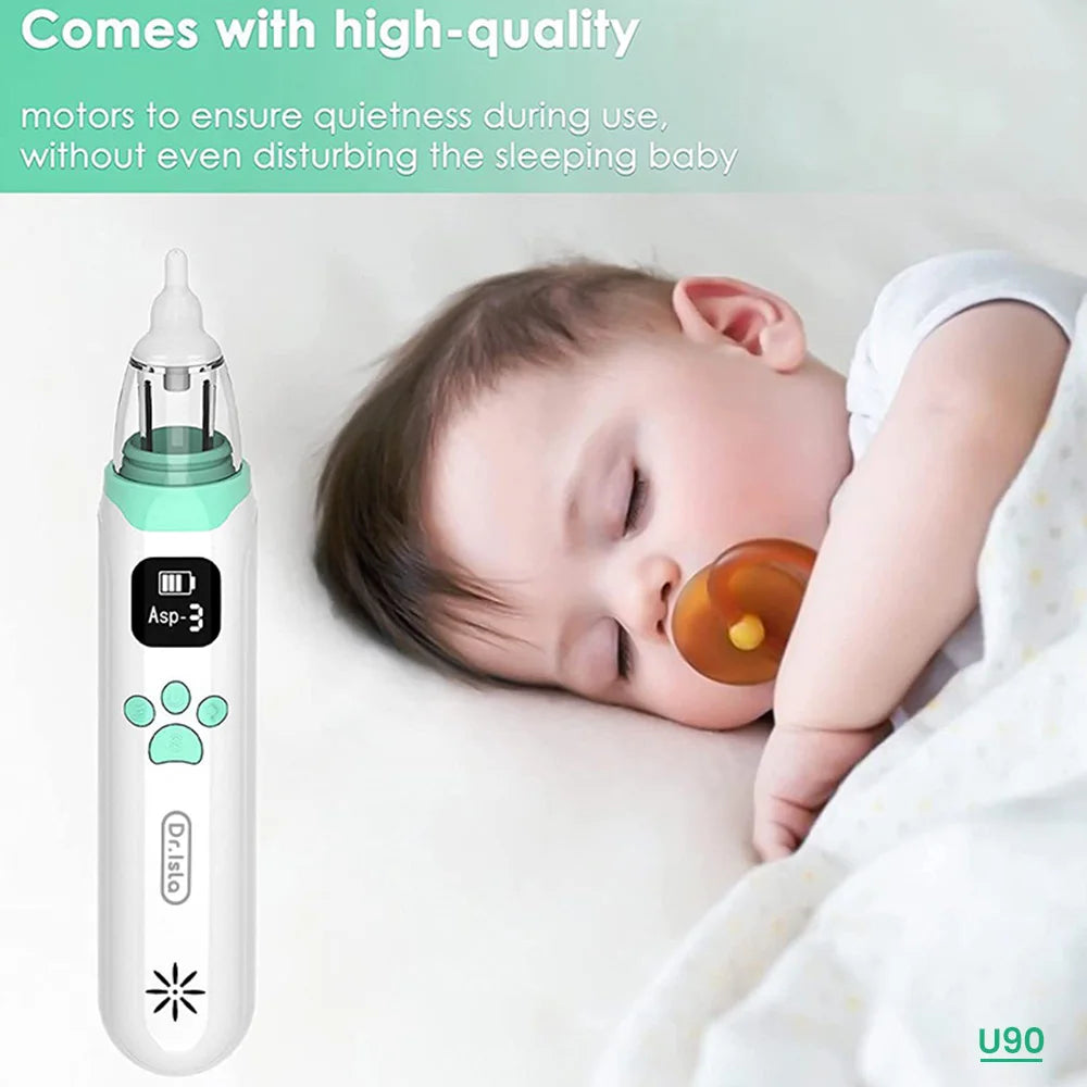 Electric Baby Nasal Aspirator – Safe, Silent Nose Cleaner for Newborns & Infants (Models U94 & U90)