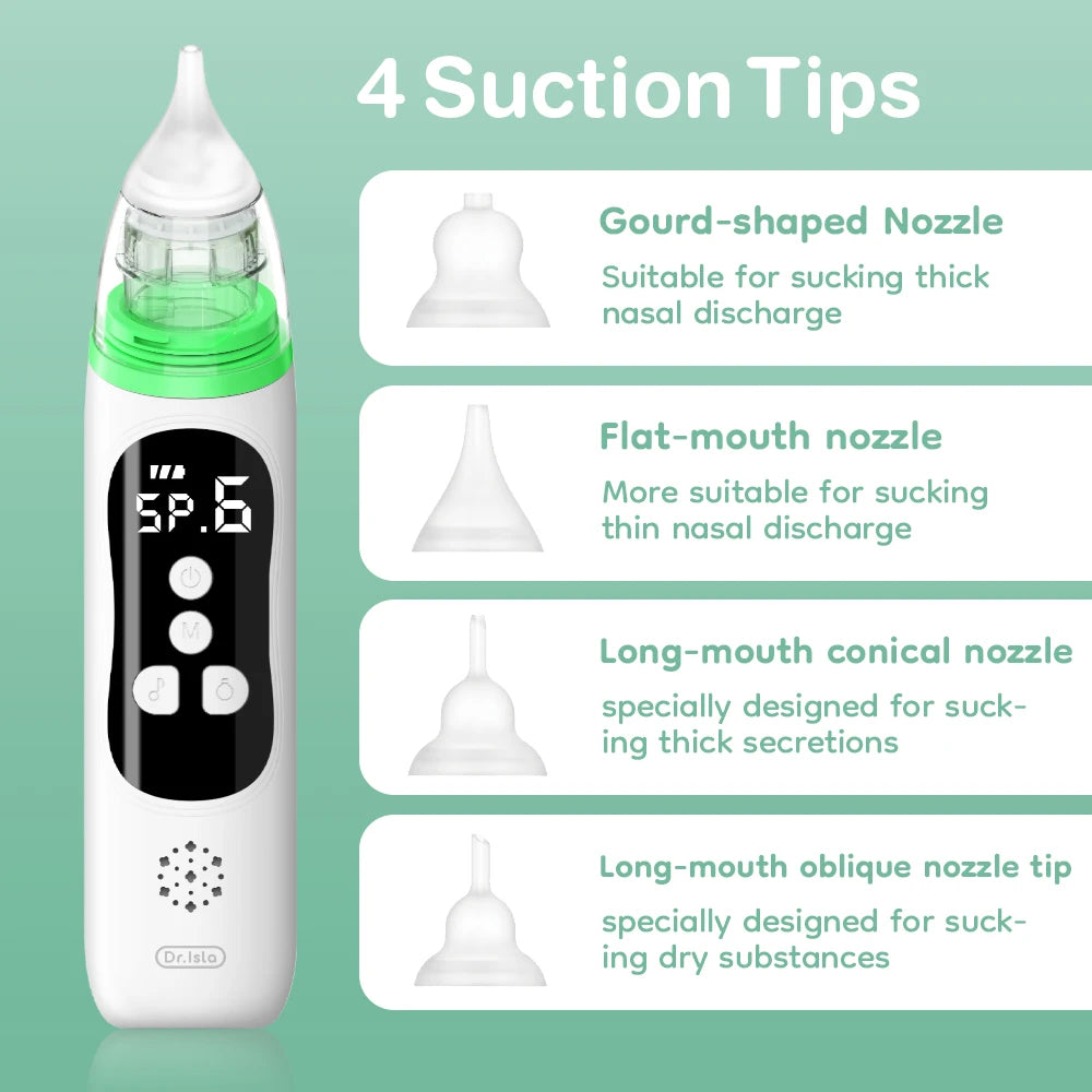 Electric Baby Nasal Aspirator – Safe, Silent Nose Cleaner for Newborns & Infants (Models U94 & U90)