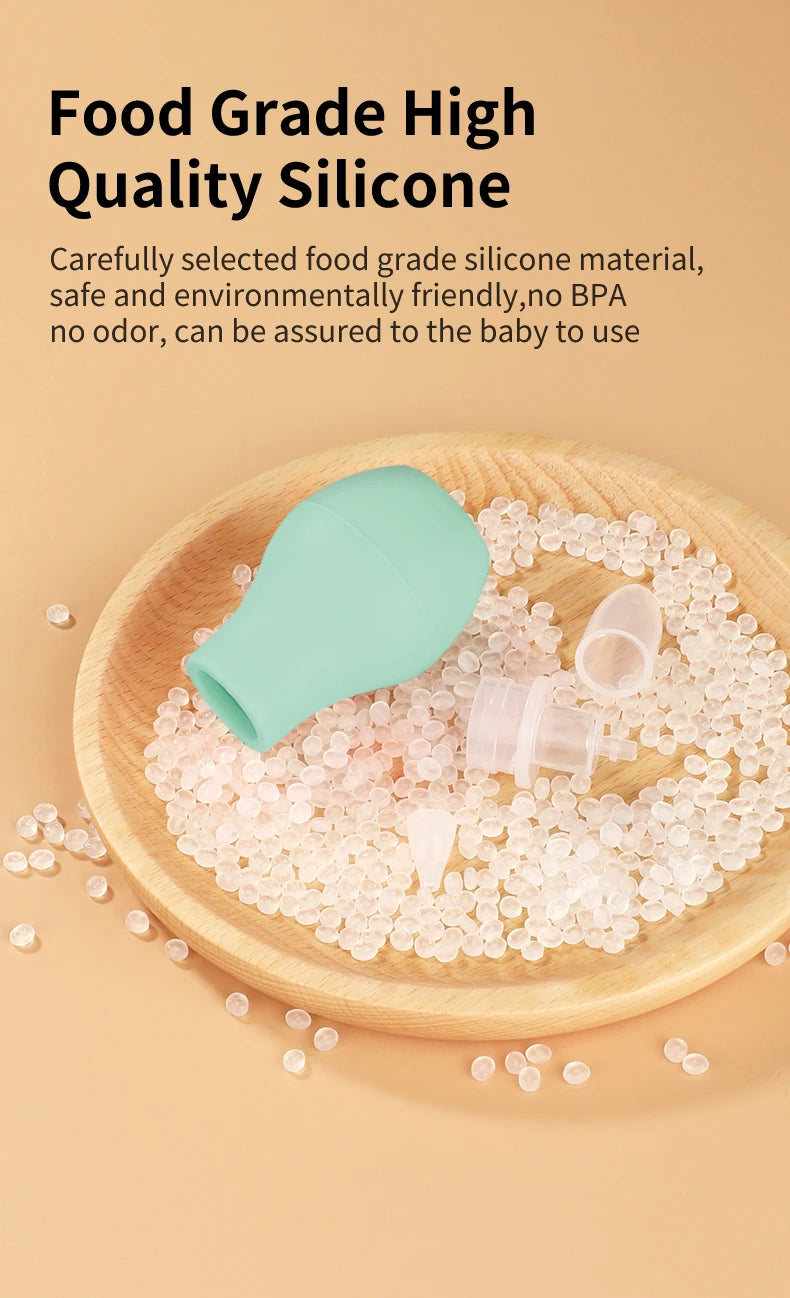 Soft Baby Nose Cleaner – Food-Grade Silicone, No Backflow