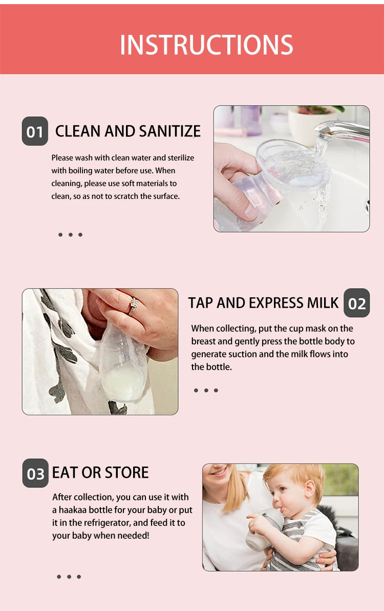 Food-Grade Silicone Breast Milk Collector – Non-Toxic & Comfortable