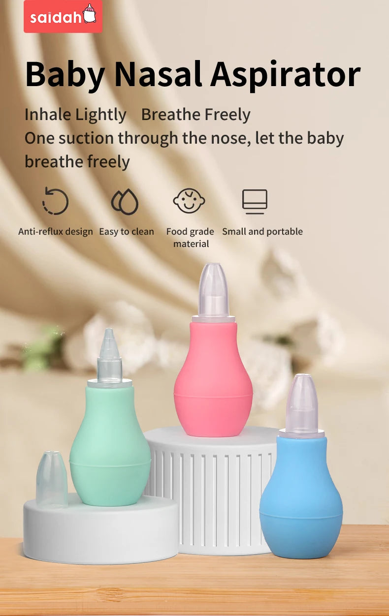 Soft Baby Nose Cleaner – Food-Grade Silicone, No Backflow