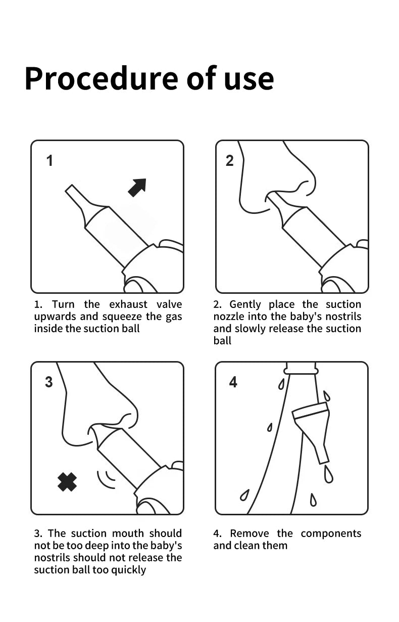 Soft Baby Nose Cleaner – Food-Grade Silicone, No Backflow