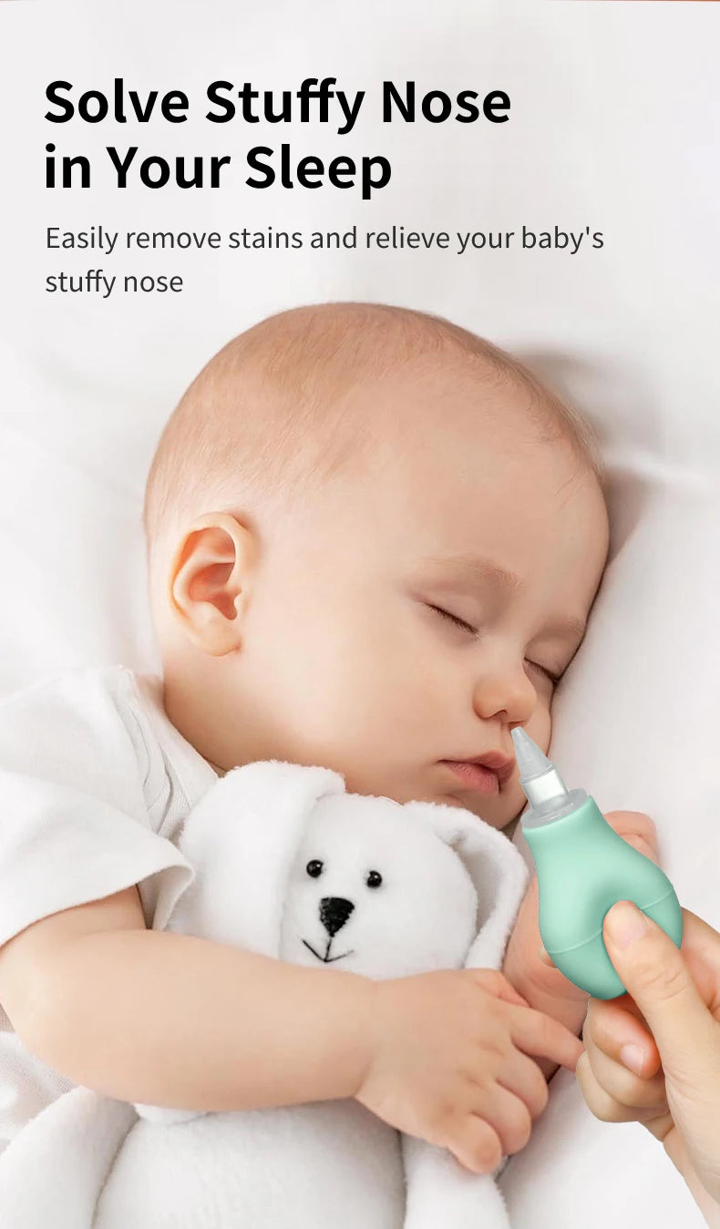 Soft Baby Nose Cleaner – Food-Grade Silicone, No Backflow