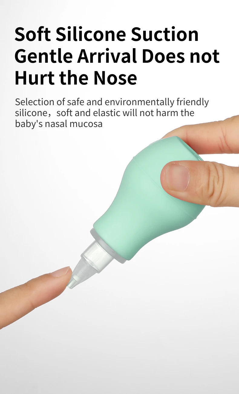 Soft Baby Nose Cleaner – Food-Grade Silicone, No Backflow