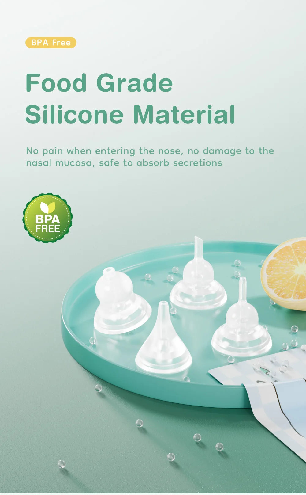 Electric Baby Nasal Aspirator – Safe, Silent Nose Cleaner for Newborns & Infants (Models U94 & U90)