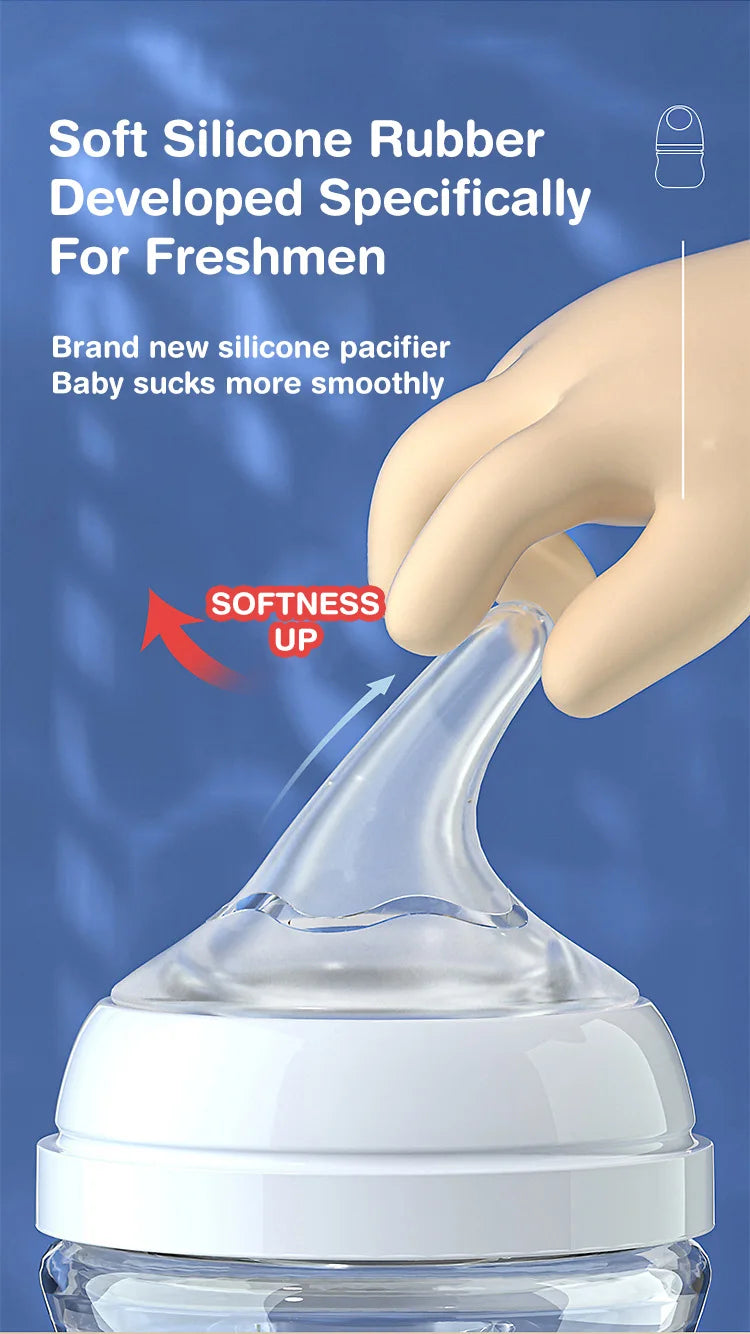 Glass Feeding Baby Bottle Infant 0-3 Month BPA Free ,Anti-colic