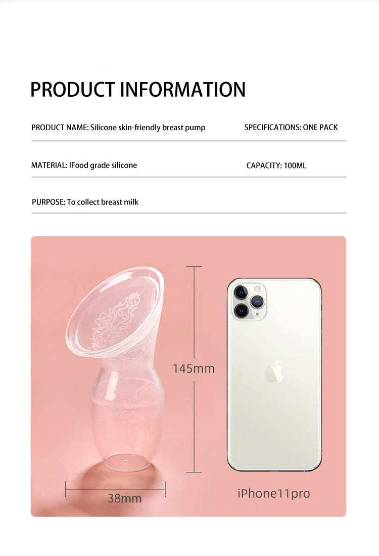 Food-Grade Silicone Breast Milk Collector – Non-Toxic & Comfortable